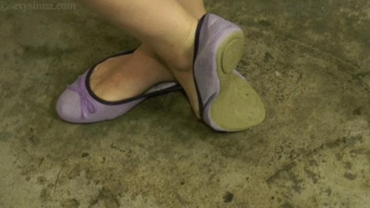 HD New Ballet Flats Love And Play With Pee And Dirty Soles Sinna