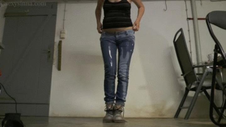 HD' 'Massive jeans wetting complete saturation with just one peei...